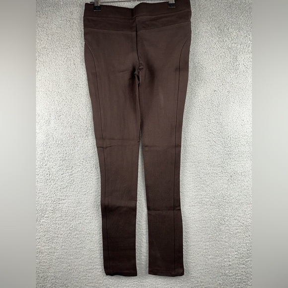 Love Token Pants Womens Small Brown Faux Suede Patch Knee Leggings - Picture 1 of 7